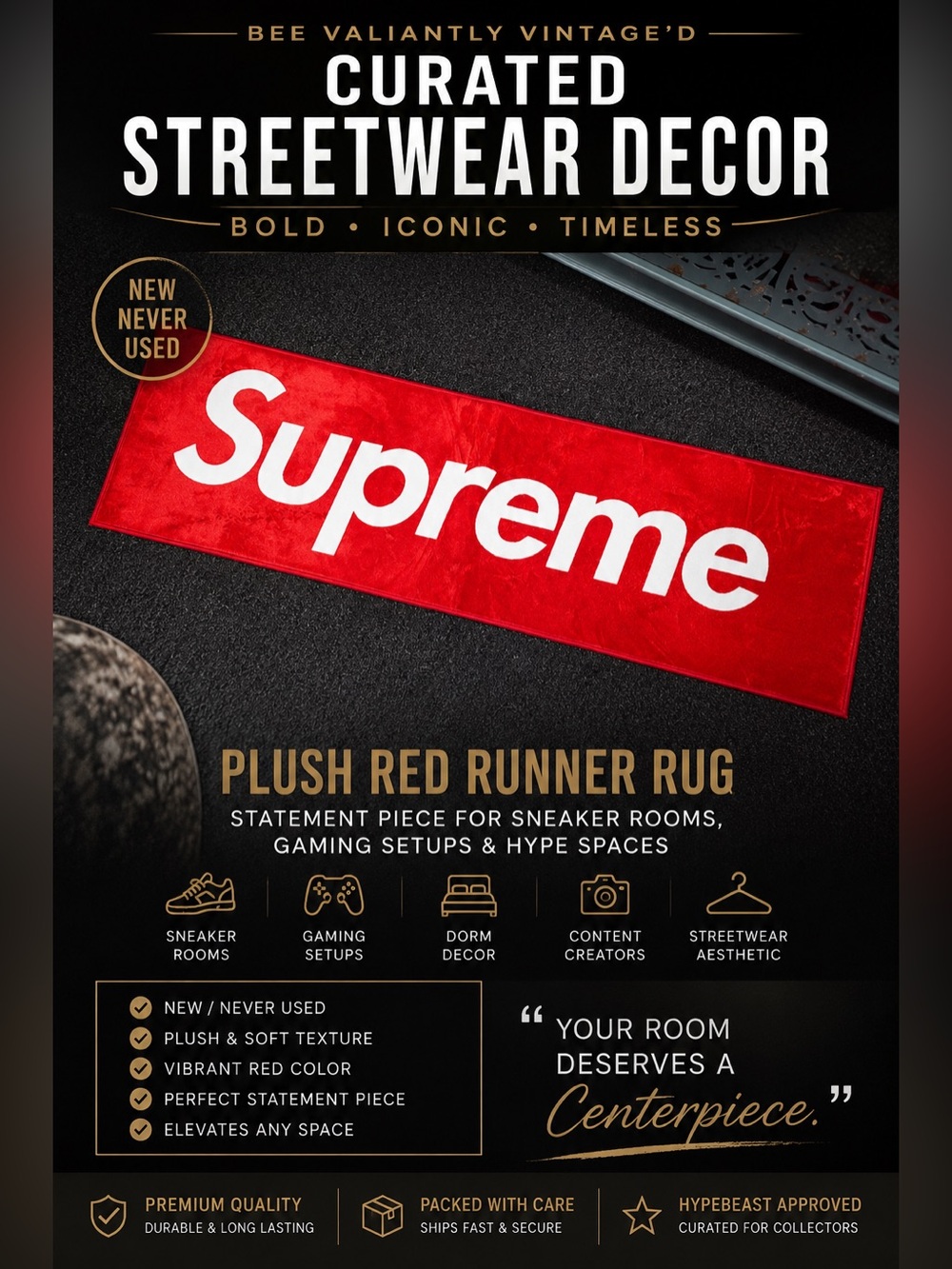 *Red* SUPREME Runner Rug